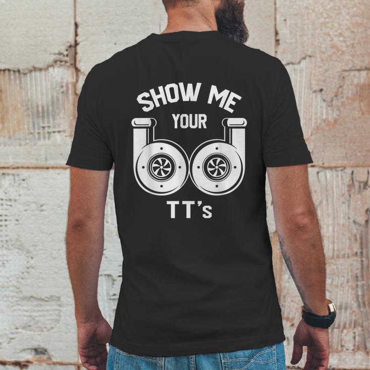 Show Me Your Tts Funny Twin Turbo Car Enthusiast Mens Back Print T-shirt Funny Gifts