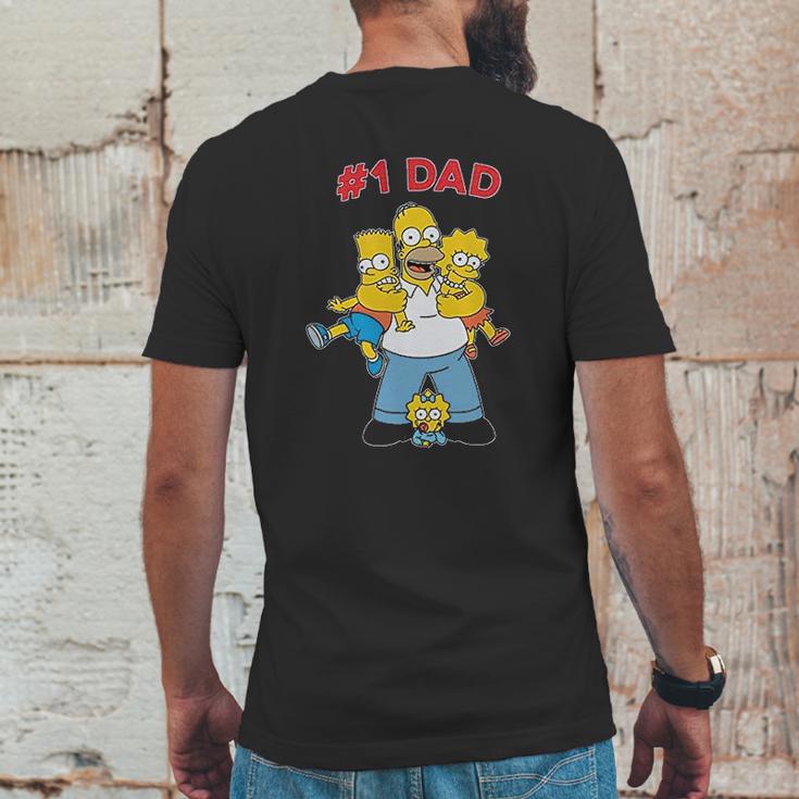 The Simpsons Cuddle Number One Dad Mens Back Print T-shirt Funny Gifts