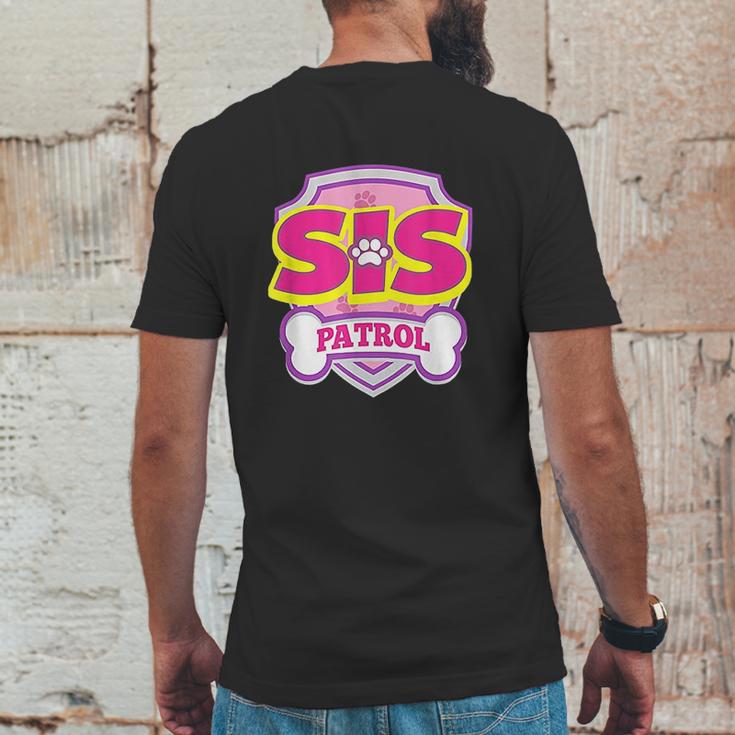 Sis Patrol Mens Back Print T-shirt Funny Gifts