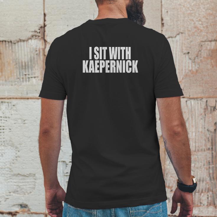 I Sit With Kaepernick National Anthem Mens Mens Back Print T-shirt Funny Gifts