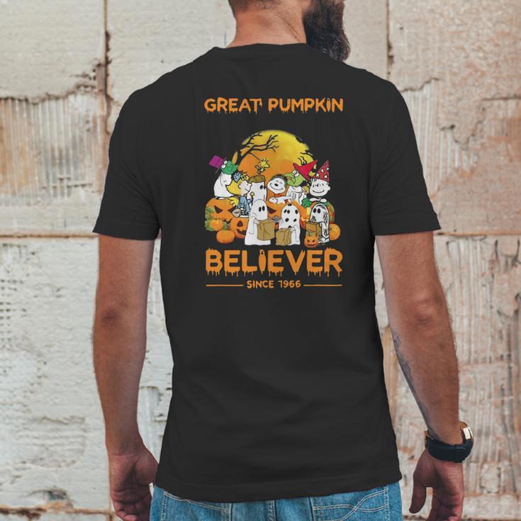 Snoopy Brown’S Ghost Great Pumpkin Believer Since 1966 Shirt Mens Back Print T-shirt Funny Gifts