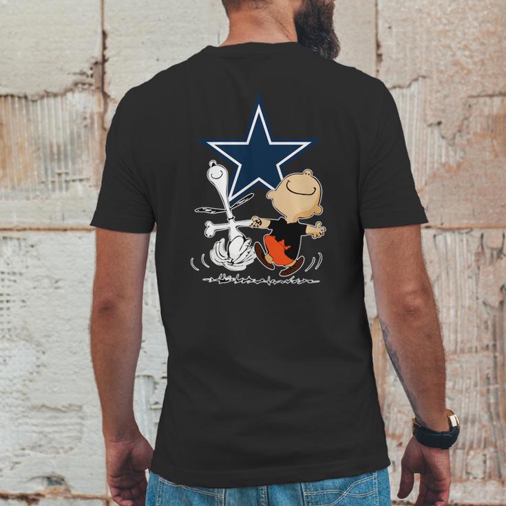 Snoopy Cowboys Fans Mens Back Print T-shirt Funny Gifts