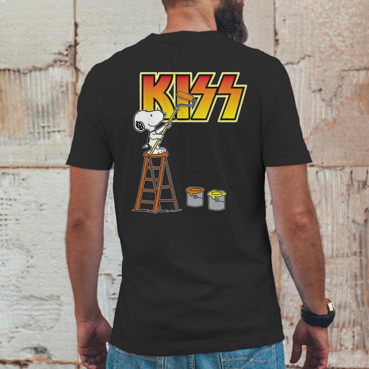 Snoopy Paint Kiss Mens Back Print T-shirt Funny Gifts