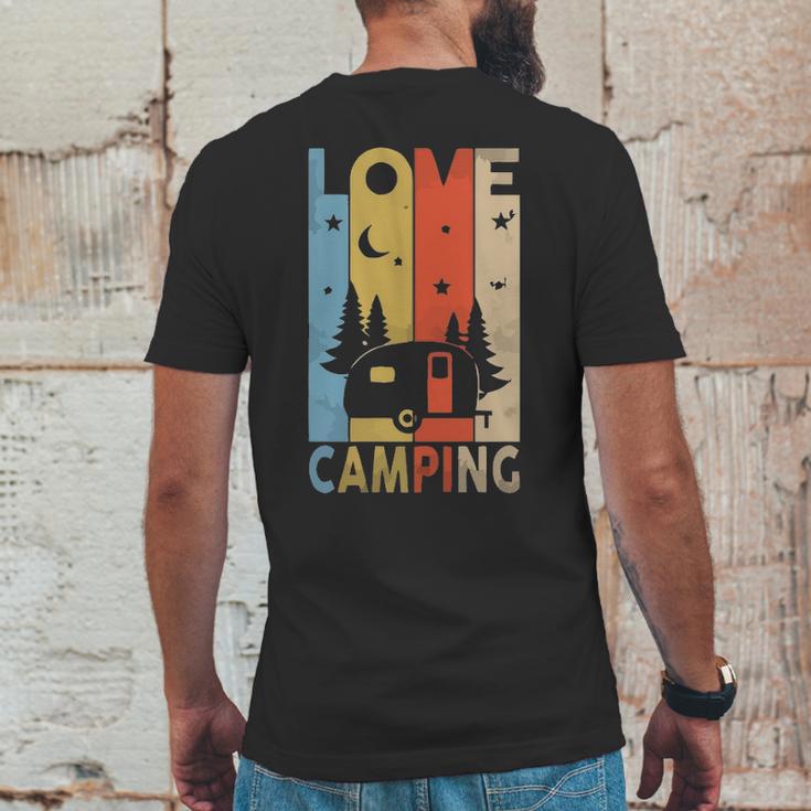 Social Distancing Corona Quarantine Camping Mens Back Print T-shirt Funny Gifts