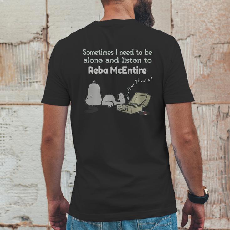 Sometimes I Need To Be Alone And Listen To Reba Mcentire Mens Back Print T-shirt Funny Gifts