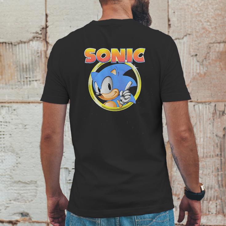 Sonic Hedgehog Mens Back Print T-shirt Funny Gifts