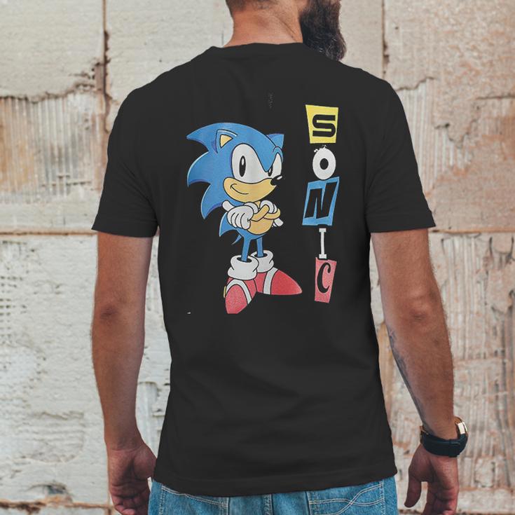 Sonic Hedgehog Cute Mens Back Print T-shirt Funny Gifts