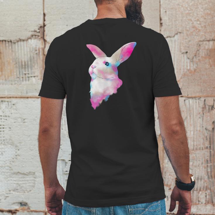 Space Galactic Awesome Rabbit Bunny Galaxy Mens Back Print T-shirt Funny Gifts