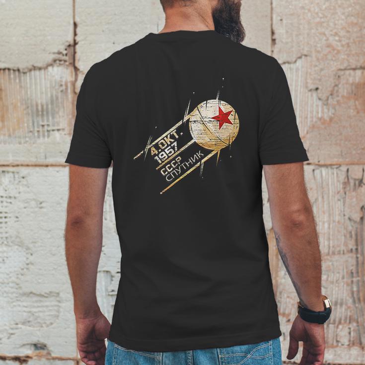 Sputnik Space Satellite Russian Soviet Union 1957 Cccp Gift Mens Back Print T-shirt Funny Gifts