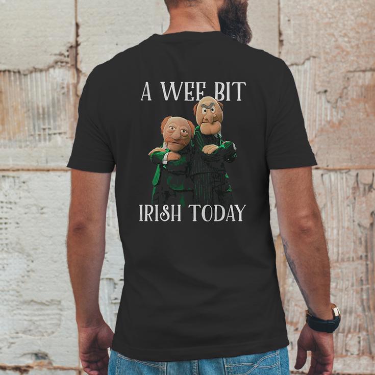 St Patricks Day Gift Irish Day Statler And Waldorf A Wee Bit Irish Today Funny Mens Back Print T-shirt Funny Gifts