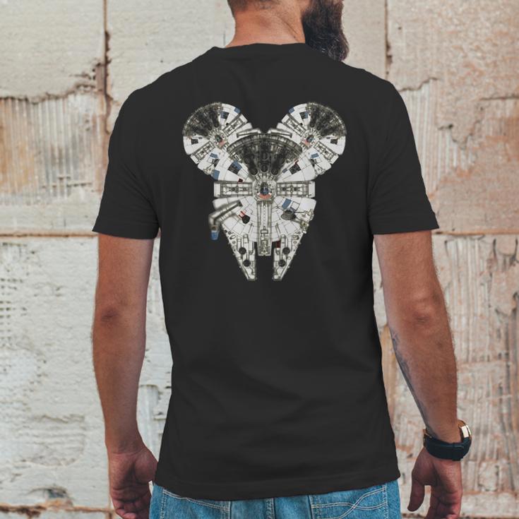 Star Wars Mousenium Falcon Mens Back Print T-shirt Funny Gifts