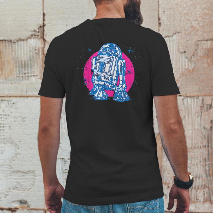 Star Wars R2-D2 Vintage Neon Retro Sparkly Badge Mens Back Print T-shirt Funny Gifts