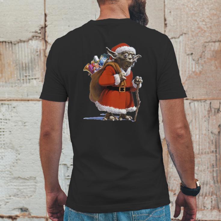 Star Wars Yoda Santa Claus Ugly Faux Mens Back Print T-shirt Funny Gifts