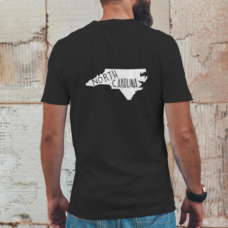 The State Of North Carolina No Color Mens Back Print T-shirt Funny Gifts