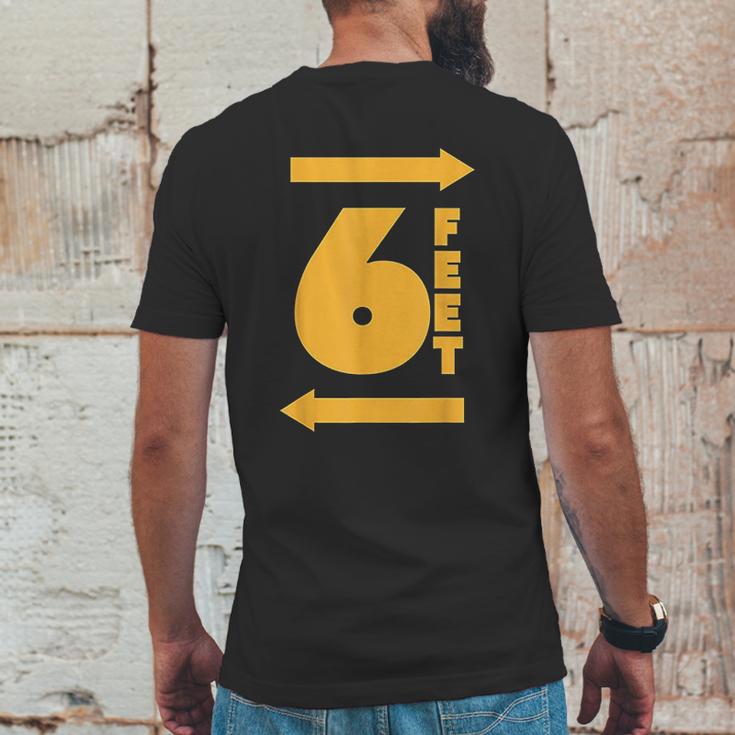 Stay 6 Feet Away Ft Social Distancing Antisocial Mens Back Print T-shirt Funny Gifts