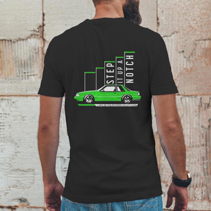 Step It Up A Notch Fox Body Ford Mustang T-Shirt Limted Edition Mens Back Print T-shirt Funny Gifts