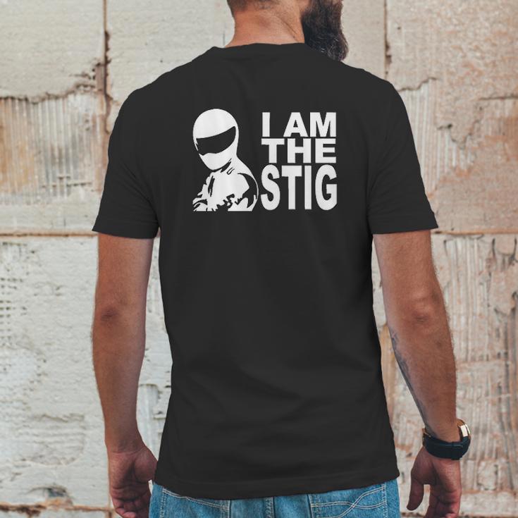 I Am The Stig Mens Back Print T-shirt Funny Gifts