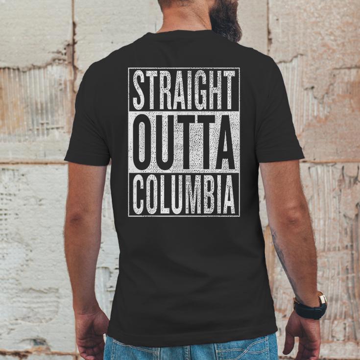 Straight Outta Columbia Great Travel Mens Back Print T-shirt Funny Gifts