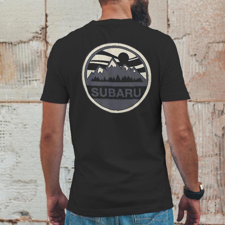 Subaru Official Wild Mountains Mens Back Print T-shirt Funny Gifts