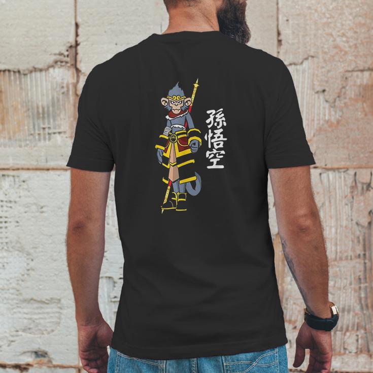 Sun Wukong Dress Monkey King Staff Chinese Characters Gifts Mens Back Print T-shirt Funny Gifts