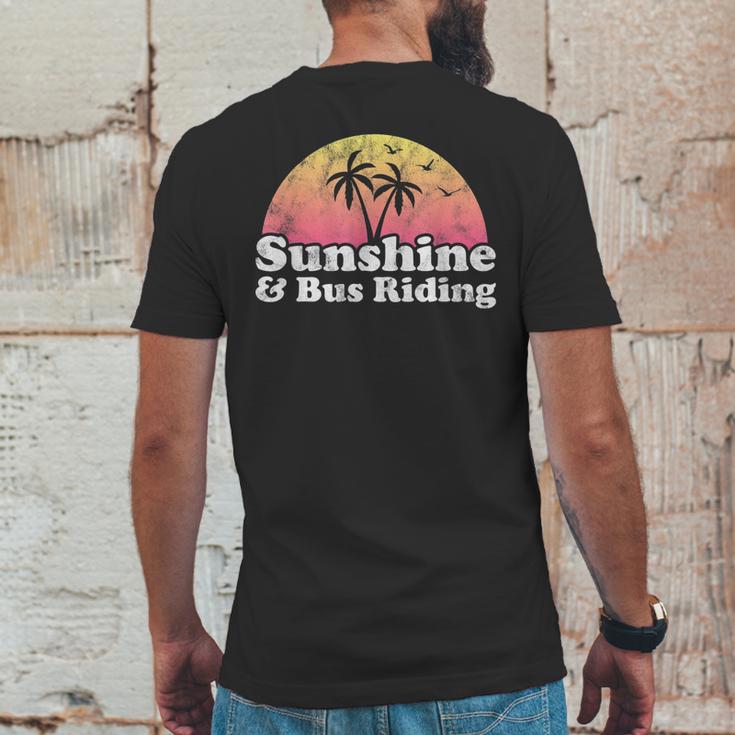 Sunshine And Bus Riding Mens Back Print T-shirt Funny Gifts