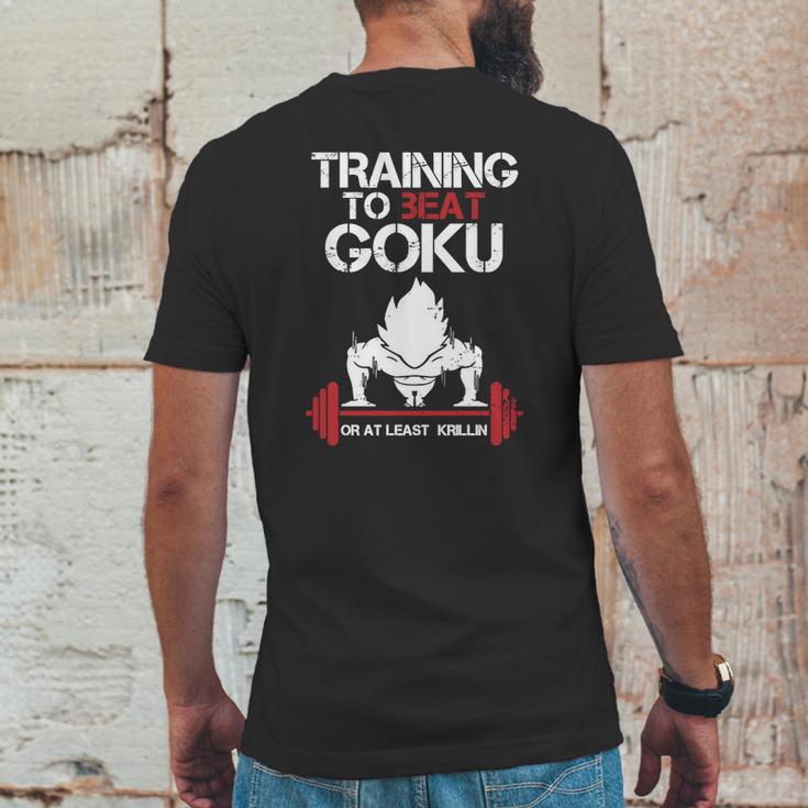 Super Saiyan Goku Training GymShirt T-Shirt Mens Back Print T-shirt Funny Gifts