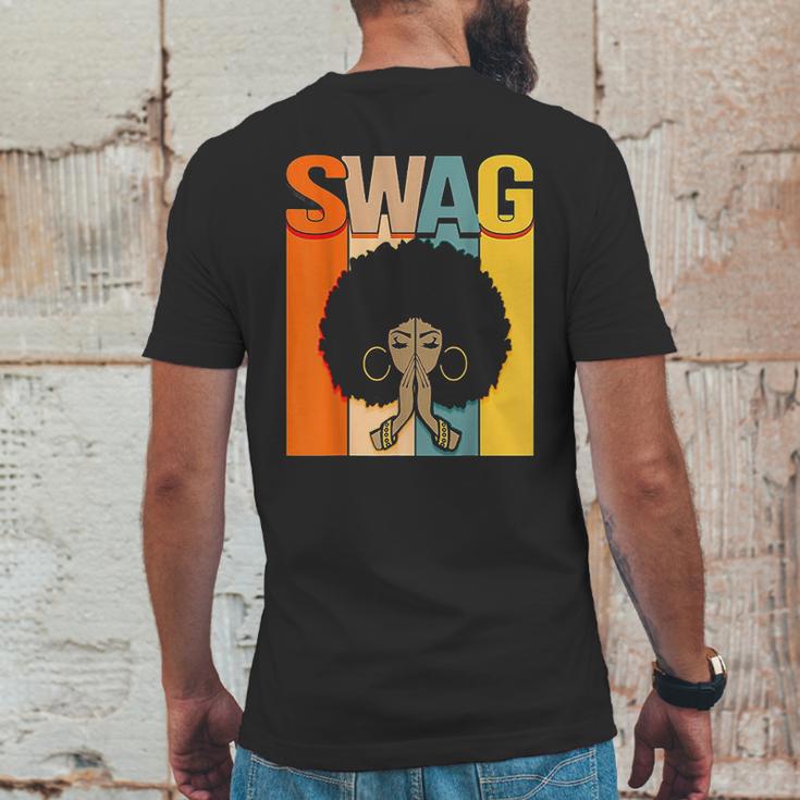 Swag Vintage Melanin Queen Mens Back Print T-shirt Funny Gifts