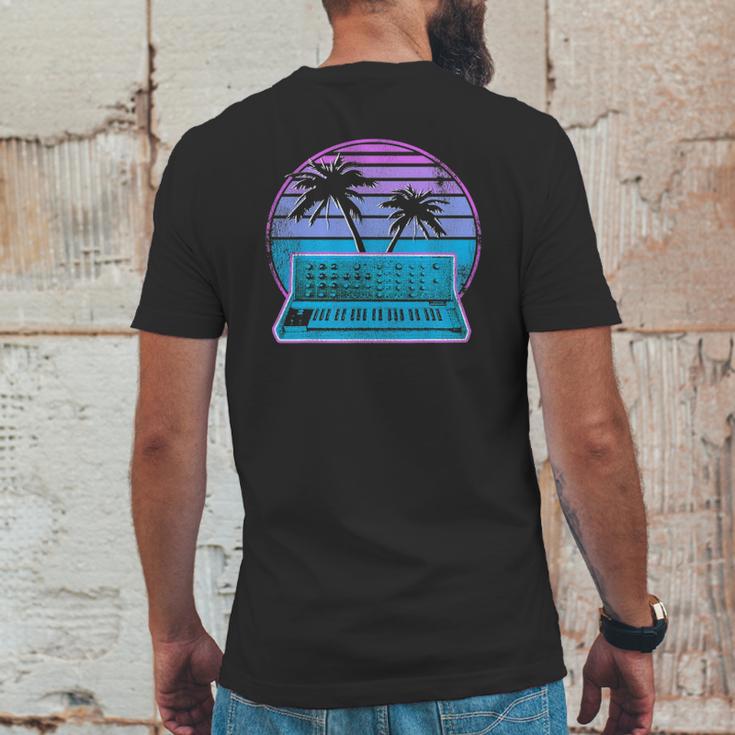 Synthwave Vintage Retrowave Pastel Goth Analog Synthesizer Mens Back Print T-shirt Funny Gifts