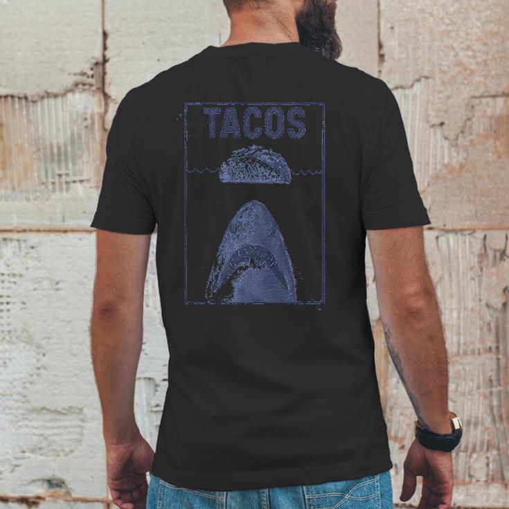 Tacos Shark Funny Jaws Cinco De Mayo Mens Back Print T-shirt Funny Gifts