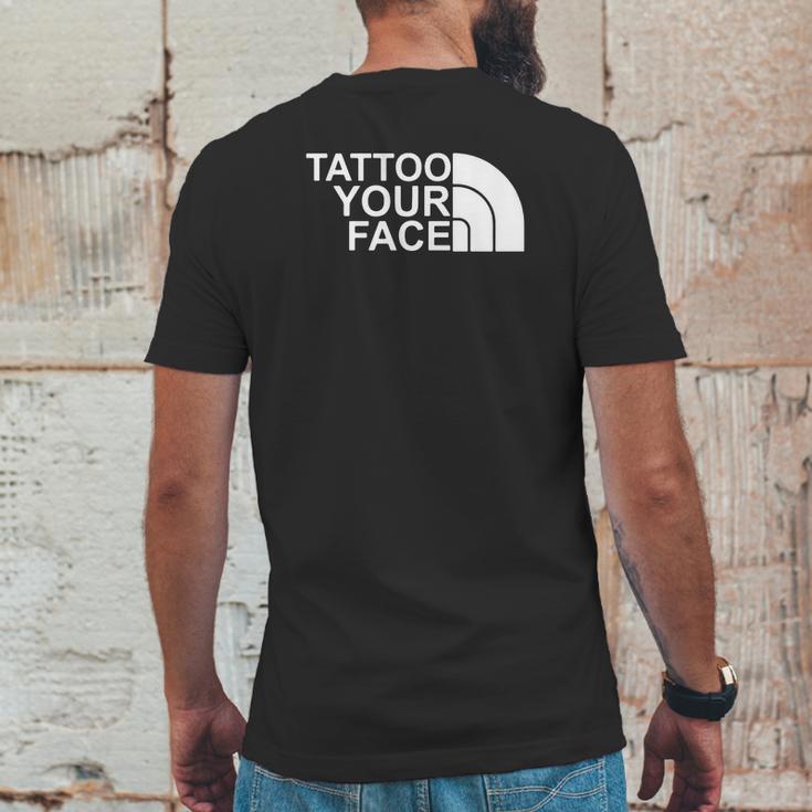 Tattoo Your Face Pullover Hoodie Mens Back Print T-shirt Funny Gifts