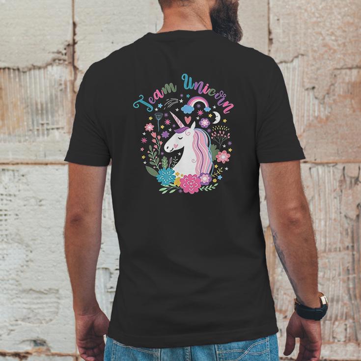 Team Unicorn Magical Unicorn Mens Back Print T-shirt Funny Gifts