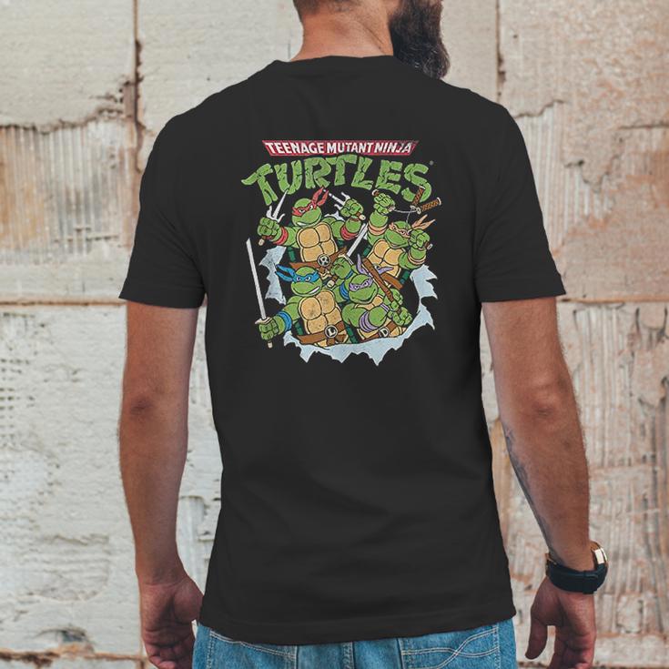 Teenage Mutant Ninja Turtles Break Through Mens Back Print T-shirt Funny Gifts