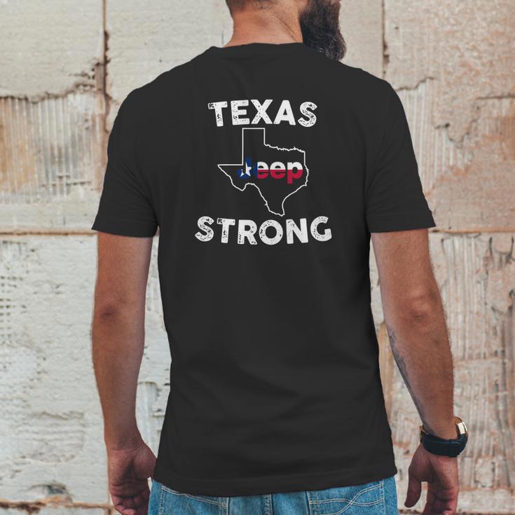 Texas Jeep Strong Mens Back Print T-shirt Funny Gifts