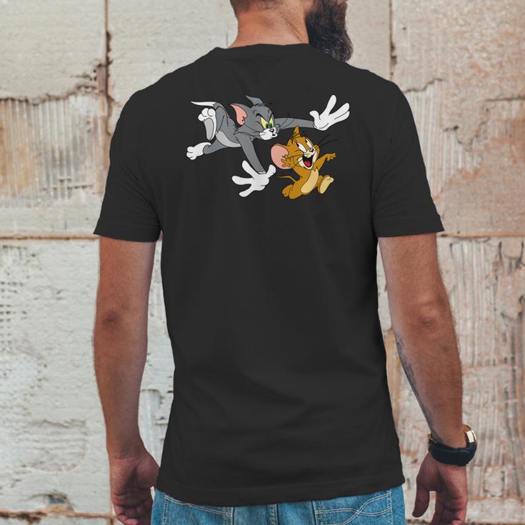 Tom N Jerry Mens Back Print T-shirt Funny Gifts