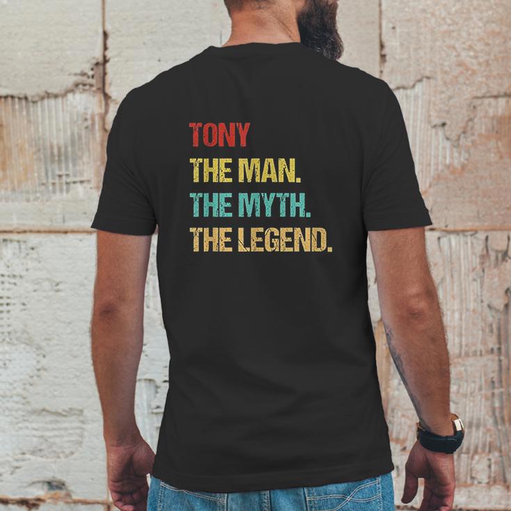 Tony The Man The Myth The Legend Mens Back Print T-shirt Funny Gifts