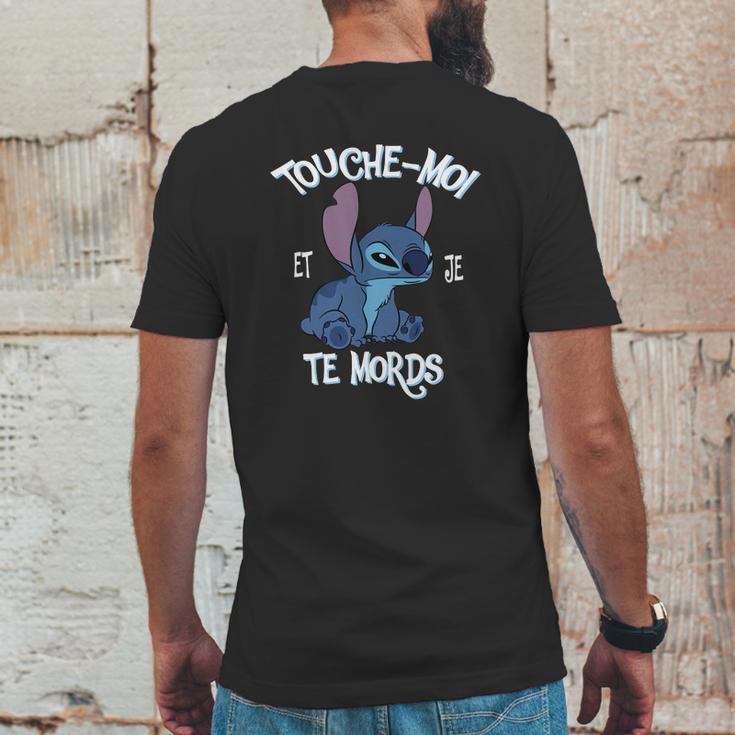 Touche Moi Te Mords Mens Back Print T-shirt Funny Gifts