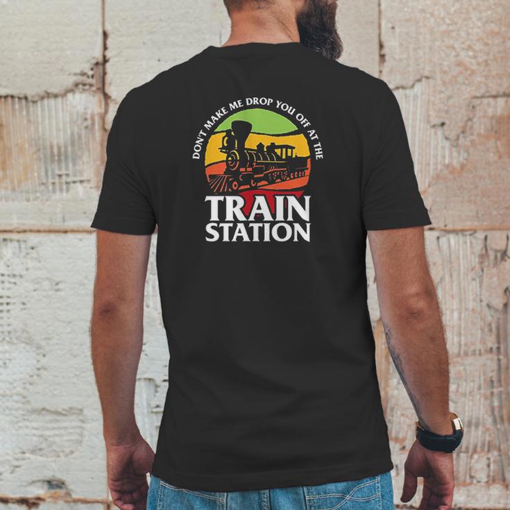 Take Him To The Train Station Funny Dutton Yellowstone Mens Back Print T-shirt Funny Gifts