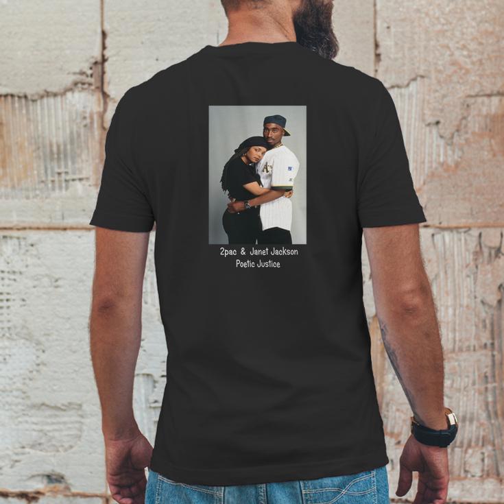 Tupac 2Pac & Janet Jackson Poetic Justice Mens Back Print T-shirt Funny Gifts