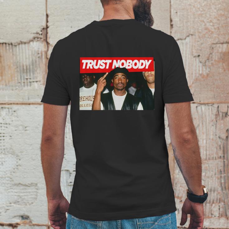 Tupac Trust Nobody For Mens Back Print T-shirt Funny Gifts