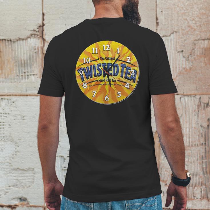 Twisted Tea Funny Clock Mens Back Print T-shirt Funny Gifts