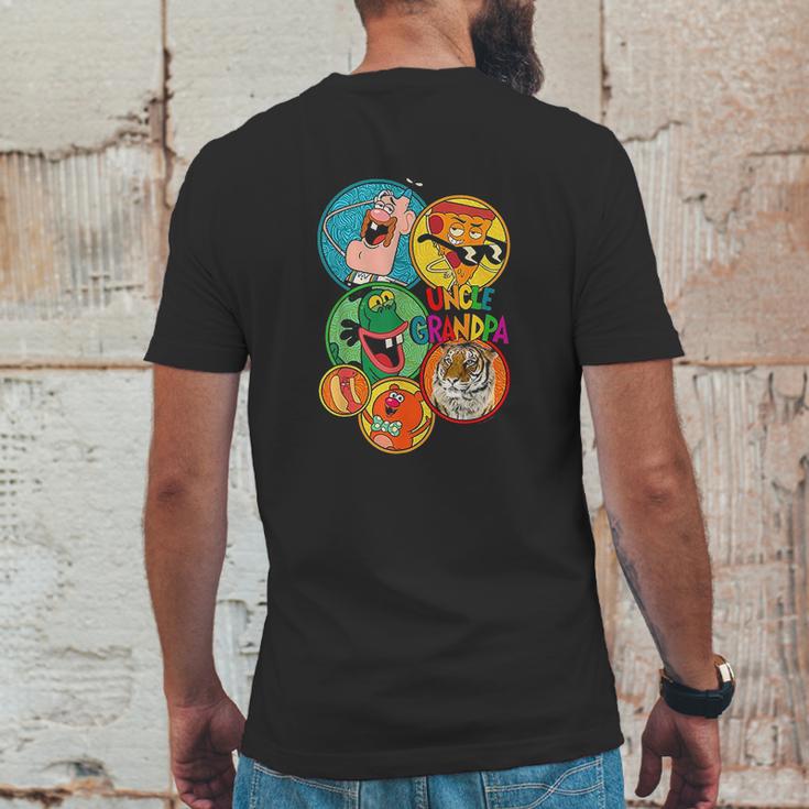 Uncle Grandpa Group Shot Circles Mens Back Print T-shirt Funny Gifts