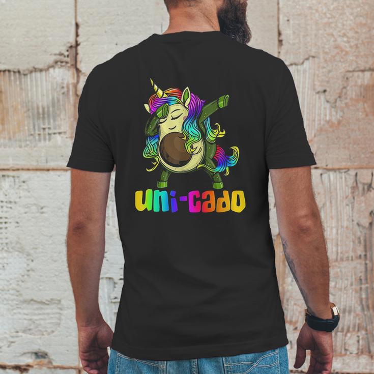 Uni Cado Dabbing Unicorn Avocado Mens Back Print T-shirt Funny Gifts