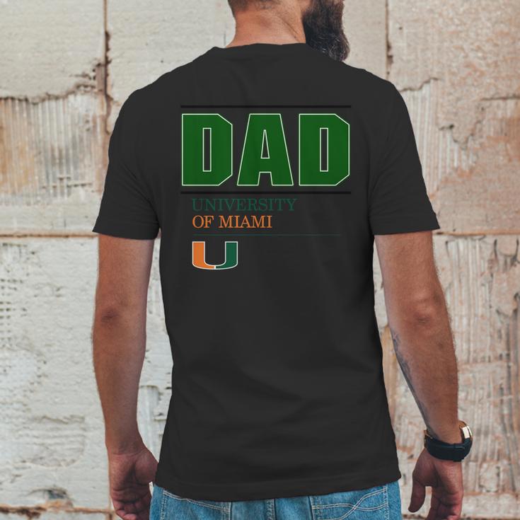 University Of Miami Proud Dad Parents Day 2020 Mens Back Print T-shirt Funny Gifts