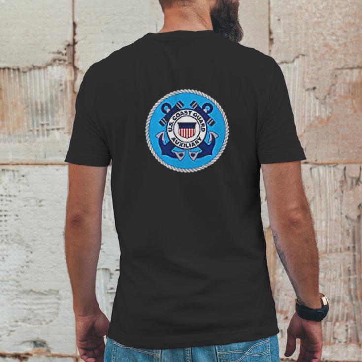 Us Coast Guard Auxiliary Homeland Security Patch Mens Back Print T-shirt Funny Gifts