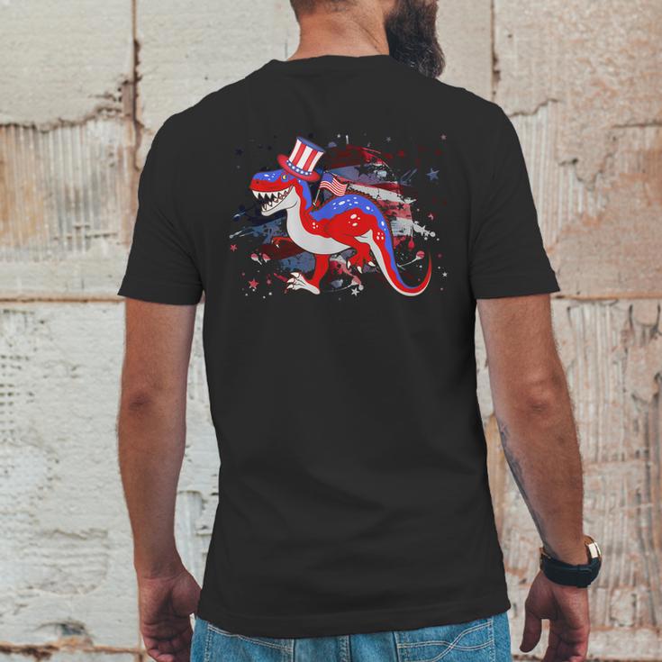 Usa Patriotic Presidential Dinosaur Mens Back Print T-shirt Funny Gifts