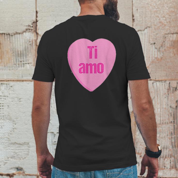 Valentine Italian Ti Amo I Love You Mens Back Print T-shirt Funny Gifts