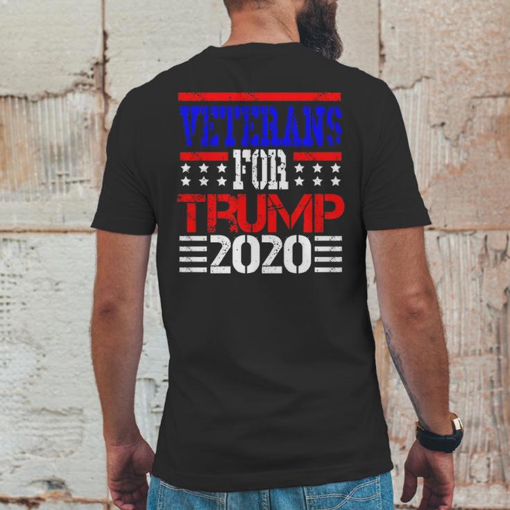 Veterans For Trump 2020 Vets Presidential Election Mens Back Print T-shirt Funny Gifts