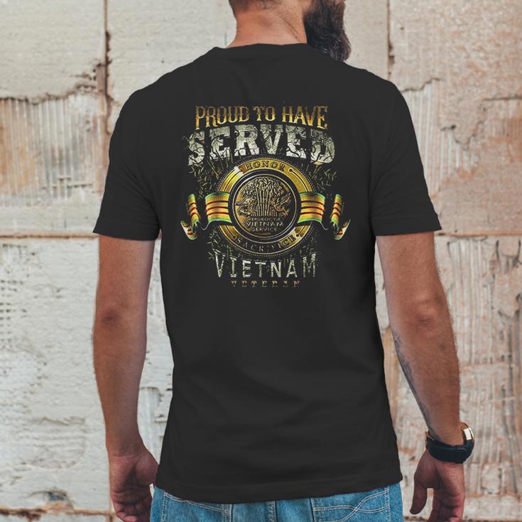 Vietnam Proud To Have Served Mens Back Print T-shirt Funny Gifts