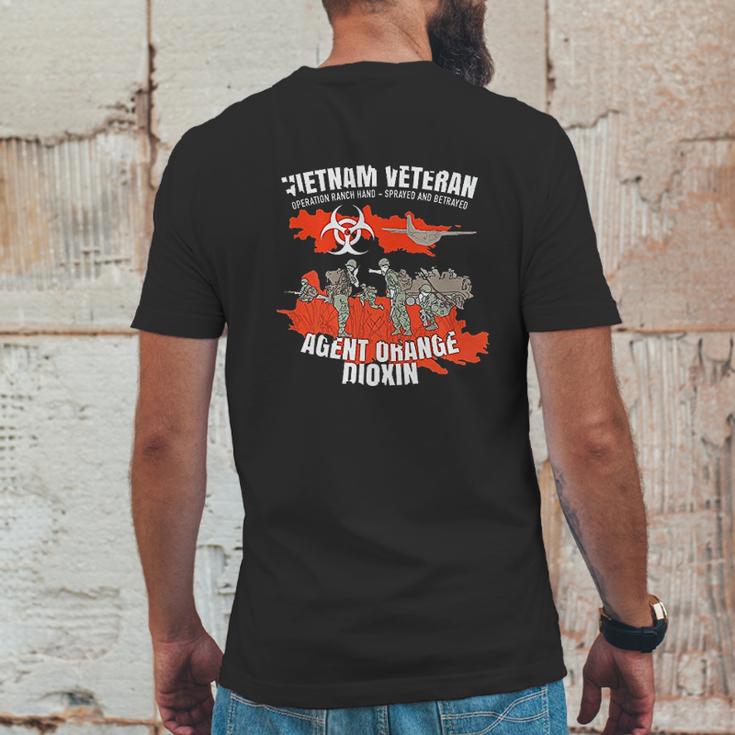 Vietnam Veteran Agent Orange Mens Back Print T-shirt Funny Gifts