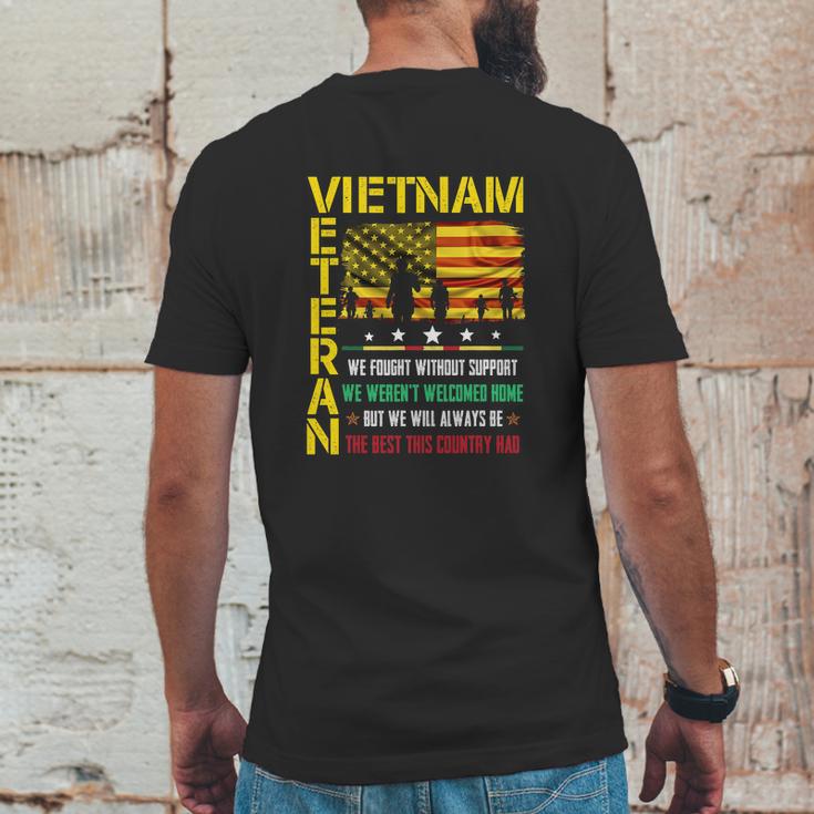 Vietnam Veteran We Fought Without Support We Weren’T Welcome Graphic Design Printed Casual Daily Basic Mens Back Print T-shirt Funny Gifts